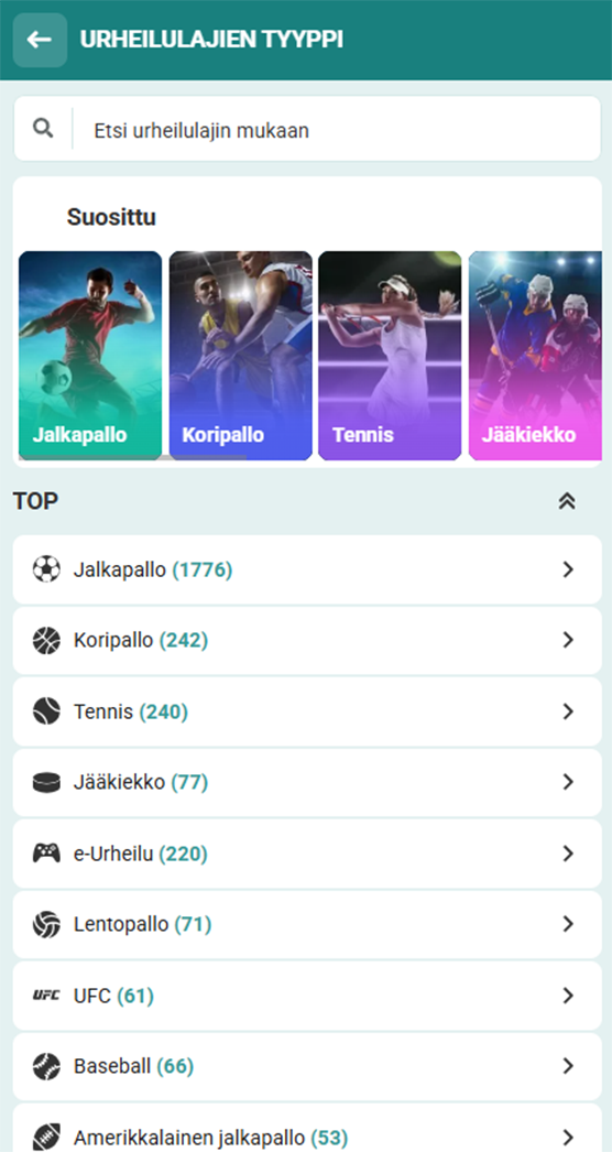 VivatBet urheiluvedonlyönti